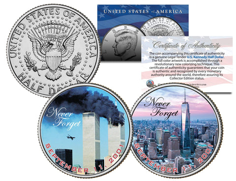 SANDY HOOK LIGHTHOUSE - 250th Anniversary - 2014 JFK Half Dollar Colorized US Coin