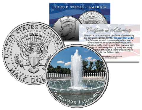 MICHELANGELO SISTINE CHAPEL - Colorized JFK Kennedy Half Dollar U.S. 4-Coin Set