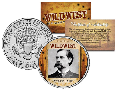 BUFFALO BILL - Wild West Series - JFK Kennedy Half Dollar U.S. Colorized Coin