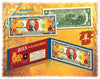 2015 Chinese New Year - YEAR OF THE GOAT / SHEEP - Gold Hologram Legal Tender U.S. $2 BILL - Lucky Money ($29.95) ***SOLD OUT