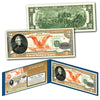 1882 Series Andrew Jackson $10,000 Gold Certificate designed on a New Modern Genuine U.S. $2 Bill