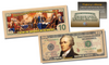2-Sided Colorized Genuine Legal Tender U.S. $10 Ten-Dollar Bill - Declaration of Independence Reverse