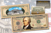 TEN DOLLAR $10 U.S. Bill Genuine Legal Tender Currency COLORIZED 2-SIDED