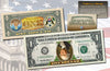 INVERTED ONE DOLLAR $1 U.S. Bill Genuine Legal Tender Currency COLORIZED 2-Sided UPSIDE DOWN ERROR