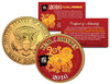 2016 Chinese New Year * YEAR OF THE MONKEY * 24 Karat Gold Plated JFK Kennedy Half Dollar U.S. COIN