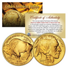 2017 24K Gold Plated $50 AMERICAN GOLD BUFFALO Indian Tribute Coin (Lot of 3)