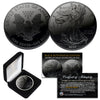 BLACK RUTHENIUM 1 oz .999 Fine Silver 2020 American Eagle U.S. Coin and Deluxe Felt Display Box