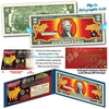 2019 Chinese New Year - YEAR OF THE PIG - Gold Hologram Lunar Red Legal Tender U.S. $2 BILL - $2 Lucky Money with Blue Folio and Free Red Envelope
