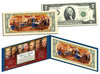 COLORIZED BACK with FOUNDING FATHERS OF THE UNITED STATES Colorized Reverse $2 Bill Genuine U.S. Legal Tender