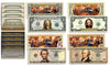 Declaration of Independence 2-Sided Colorized Genuine Legal Tender U.S. Bills  *Complete Set  $1/$2/$5/$10*