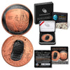 Apollo 11 50th Anniversary 2019 Curved Proof Silver Dollar – BLACK RUTHENIUM / 24K ROSE GOLD - Limited & Numbered of 69