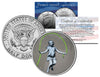 BANKSY - GIRL JUMPING ROPE - Colorized JFK Half Dollar U.S. Coin - Street Art Graffiti