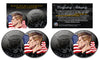 BLACK NICKEL Colorized ENIGMA Edition 2015 JFK Half Dollar 2-Coin Set - P&D MINT