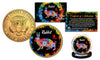 Chinese Zodiac PolyChrome Genuine Legal Tender JFK Kennedy Half Dollar 24K Gold Plated U.S. Coin - RABBIT