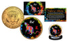 Chinese Zodiac PolyChrome Genuine Legal Tender JFK Kennedy Half Dollar 24K Gold Plated U.S. Coin - RAT