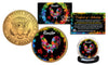 Chinese Zodiac PolyChrome Genuine Legal Tender JFK Kennedy Half Dollar 24K Gold Plated U.S. Coin - ROOSTER