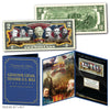 American Civil War CONFEDERATE GENERALS Genuine Legal Tender U.S. $2 Bill in Large Collectors Folio Display