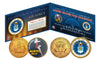 AIR FORCE Armed Forces Coin Collection Genuine Legal Tender JFK Kennedy Half Dollars 2-Coin Set