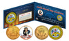ARMY Armed Forces Coin Collection Genuine Legal Tender JFK Kennedy Half Dollars 2-Coin Set