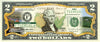 IOWA State/Park COLORIZED Legal Tender U.S. $2 Bill with Security Features