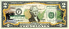 SOUTH CAROLINA State/Park COLORIZED Legal Tender U.S. $2 Bill with Security Features