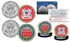 FATHERS DAY 2016 United States Armed Forces Military 2-Coin U.S. JFK Kennedy Half Dollar Set - COAST GUARD