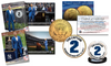 DEREK JETER Retirement Issue - BOTH Sold Out TOPPS NOW Trading Cards with EXCLUSIVE #2 Yankees Pinstripe Captain 24K Gold Plated JFK Half Dollar U.S. Coin