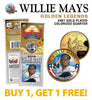 WILLIE MAYS Golden Legends 24K Gold Plated State Quarter US Coin - BUY 1 GET 1 FREE - bogo