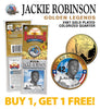 JACKIE ROBINSON Golden Legends 24K Gold Plated State Quarter US Coin - BUY 1 GET 1 FREE - bogo