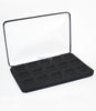 Black Felt COIN DISPLAY GIFT METAL DELUXE PLUSH BOX holds 15-Half Dollars U.S.