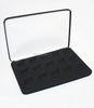 Black Felt COIN DISPLAY GIFT METAL PLUSH BOX holds 15-Quarters or Presidential $1 or Sacagawea Dollars