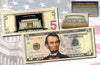 LINCOLN MEMORIAL NIGHT VERSION Genuine Legal Tender COLORIZED 2-Sided $5 US Bill