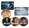 Harry Potter DEATHLY HALLOWS Colorized British Halfpenny 3-Coin Set (Set 2 of 6) - Officially Licensed