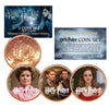 Harry Potter DEATHLY HALLOWS Colorized British Halfpenny 3-Coin Set (Set 3 of 6) - Officially Licensed