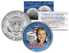 HILLARY CLINTON FOR PRESIDENT US 2016 Campaign JFK Kennedy Half Dollar Coin WHITE HOUSE