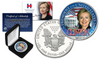 HILLARY CLINTON For President 2016 1 oz PURE SILVER AMERICAN U.S. EAGLE in Deluxe Black Felt Coin Display Gift Box