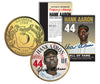 HANK AARON - Hall of Fame - Legends Colorized Georgia State Quarter 24K Gold Plated Coin