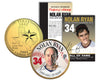 NOLAN RYAN - Hall of Fame - Legends Colorized Texas State Quarter 24K Gold Plated Coin