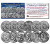 EISENHOWER IKE DOLLARS 6-COIN SET Complete Set of all 6 Years 1971-1978 with COA