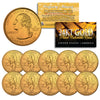 2003 Illinois State Quarters U.S. Mint BU Coins 24K GOLD PLATED (Quantity 10)