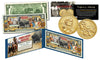 FAMOUS NATIVE AMERICANS Buffalo Bison Official U.S. $2 Bill with Jim Thorpe Sacagawea 2018 US Mint Dollar Coin