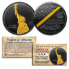 American Innovation Statehood $1 Dollar Coin - 2018 1st Release BLACK RUTHENIUM & 24K GOLD