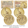 American Innovation GEORGIA 2019 Statehood $1 Dollar Coin - Uncirculated 2-Coin P & D Set