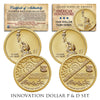 American Innovation Statehood $1 Dollar Coin - 2018 1st Release Uncirculated 2-Coin Set P & D