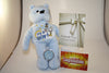 IT'S A BOY Plush Bear & It’s a Boy JFK Kennedy Half Dollar Colorized US Coin