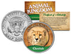 CHEETAH - Animal Kingdom Series - JFK Kennedy Half Dollar U.S. Colorized Coin