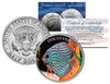 DISCUS FISH - Tropical Fish Series - JFK Kennedy Half Dollar U.S. Colorized Coin