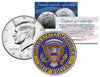 Colorized JFK Kennedy Half Dollar U.S. Coin Genuine Legal Tender (Reverse Side)