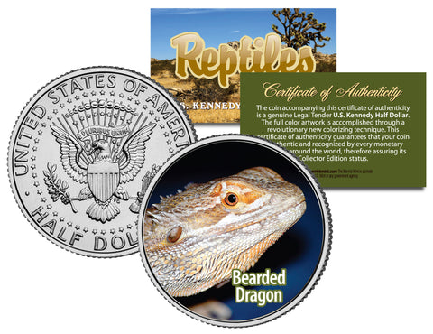 LION - Animal Kingdom Series - JFK Kennedy Half Dollar U.S. Colorized Coin