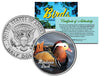 MANDARIN DUCK Collectible Birds JFK Kennedy Half Dollar Colorized U.S. Coin